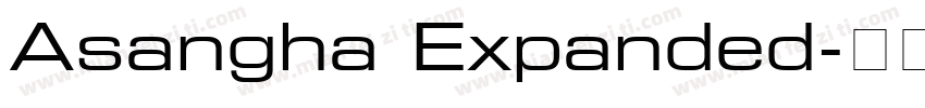 Asangha Expanded字体转换